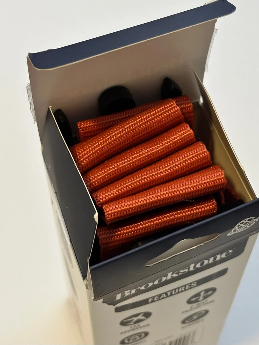 Brookstone Cross Luggage Strap with TSA Lock Orange Open-Box Like-New